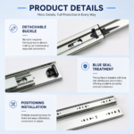 SDL-53mm Industrial Heavy Duty Full Extension Slide