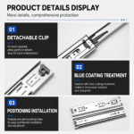 SDL-51mm Industrial Heavy Duty Full Extension Slide