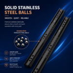 SDL-33.5mm Full Extension Ball Bearing Drawer Slide⭐
